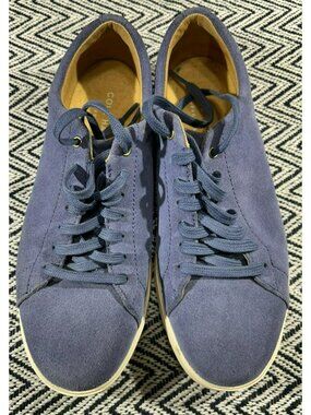 Cole Haan Womens Grand ØS Blue Suede Sneakers Size 9.5
